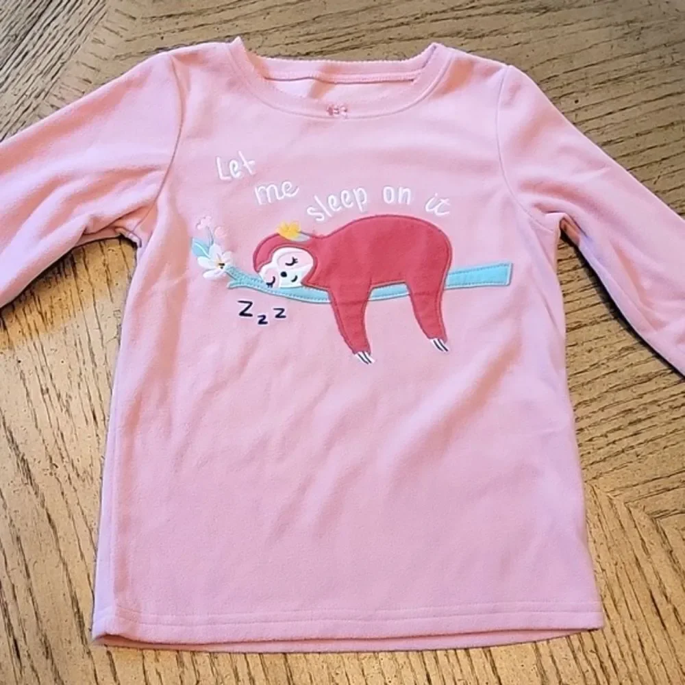 Girls cozy pj set size 6 Carters